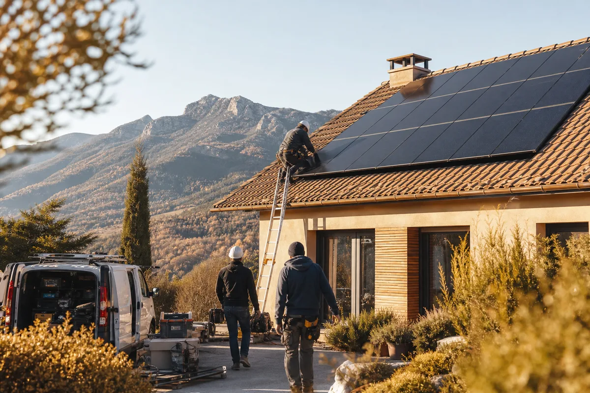 Le solaire à Laragne-Montéglin, chantier après chantier