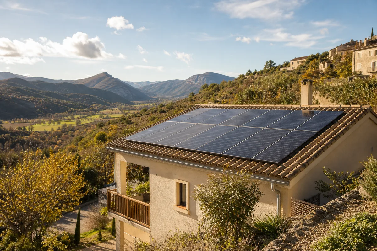 Panneau solaire Le Poët : installation photovoltaïque